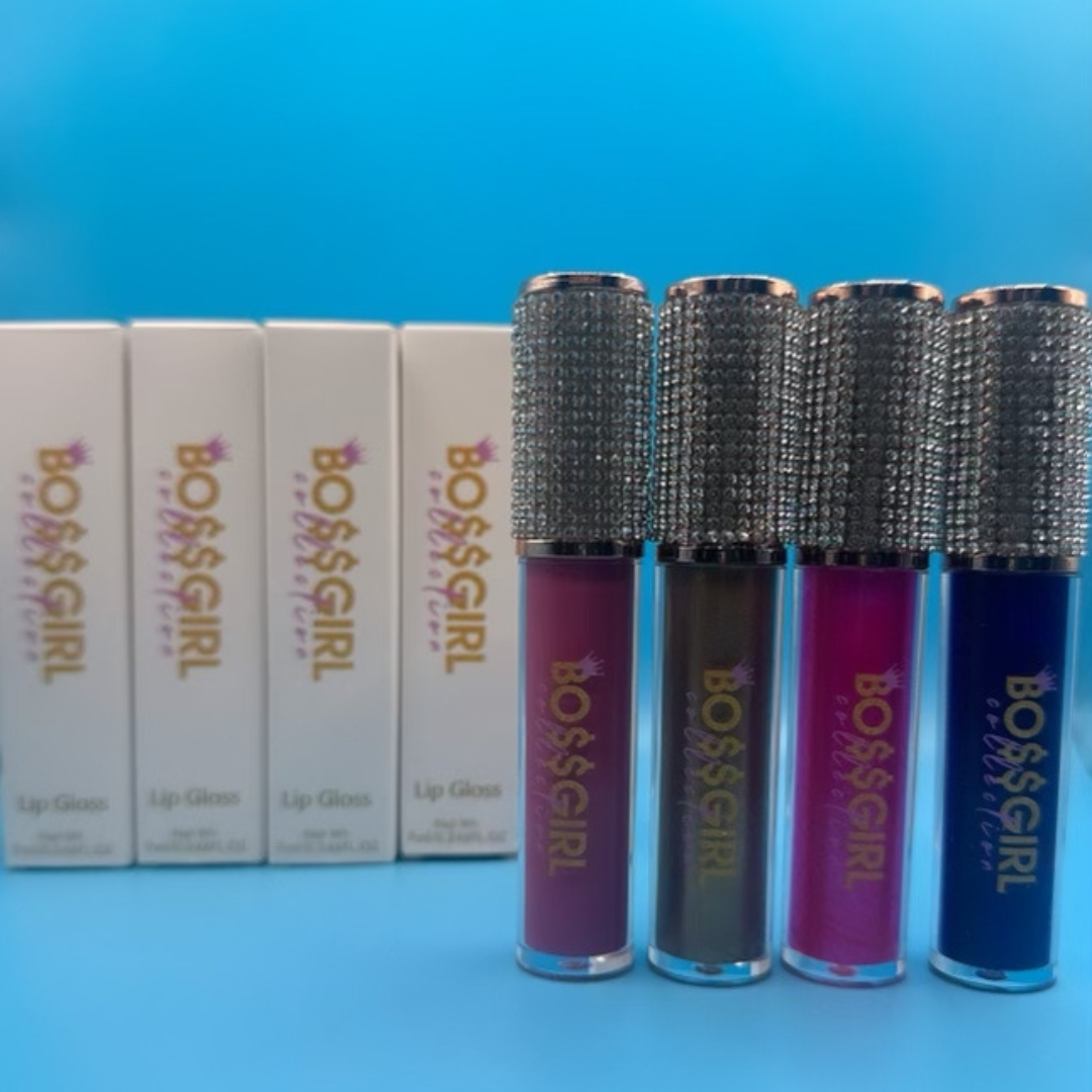 Deep Berry Shades Lipgloss Bundle Set (4)