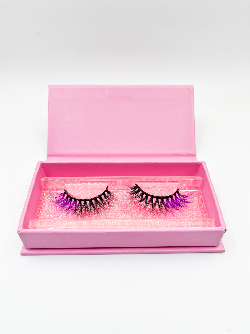 Purple Colored lashes