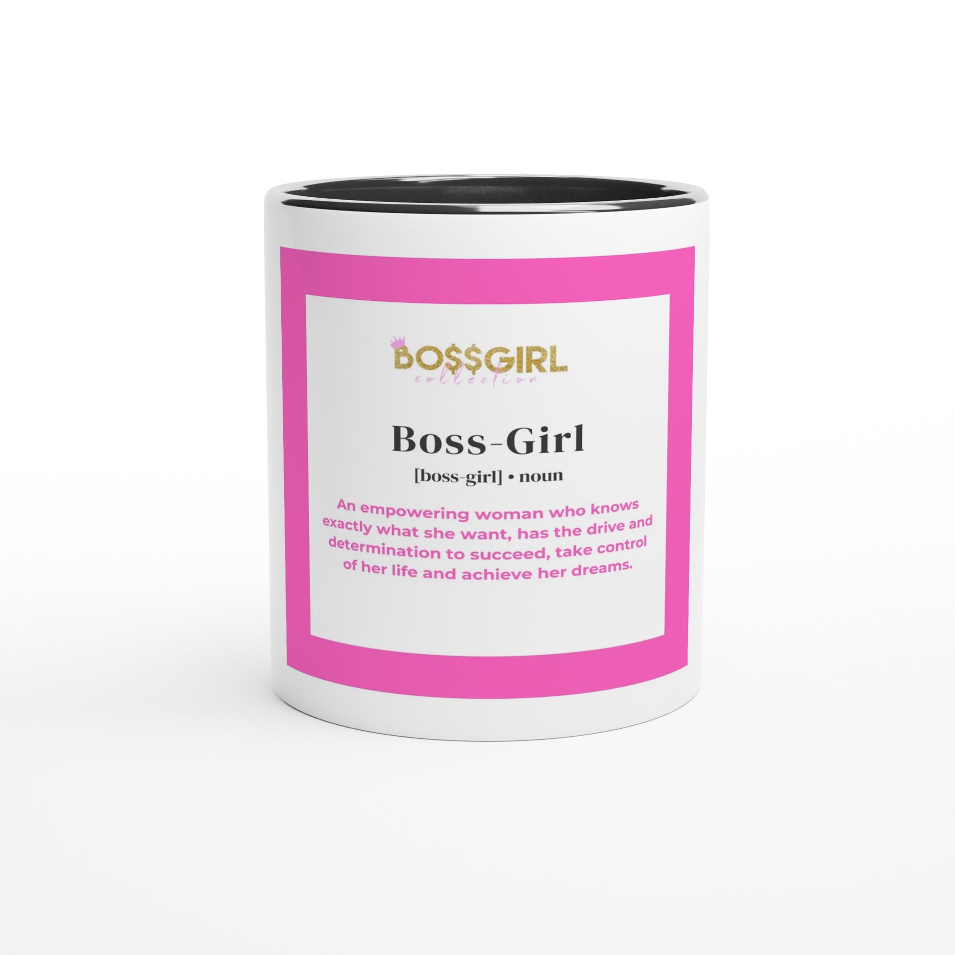 Front View Boss Girl Mug with Boss Girl Definition