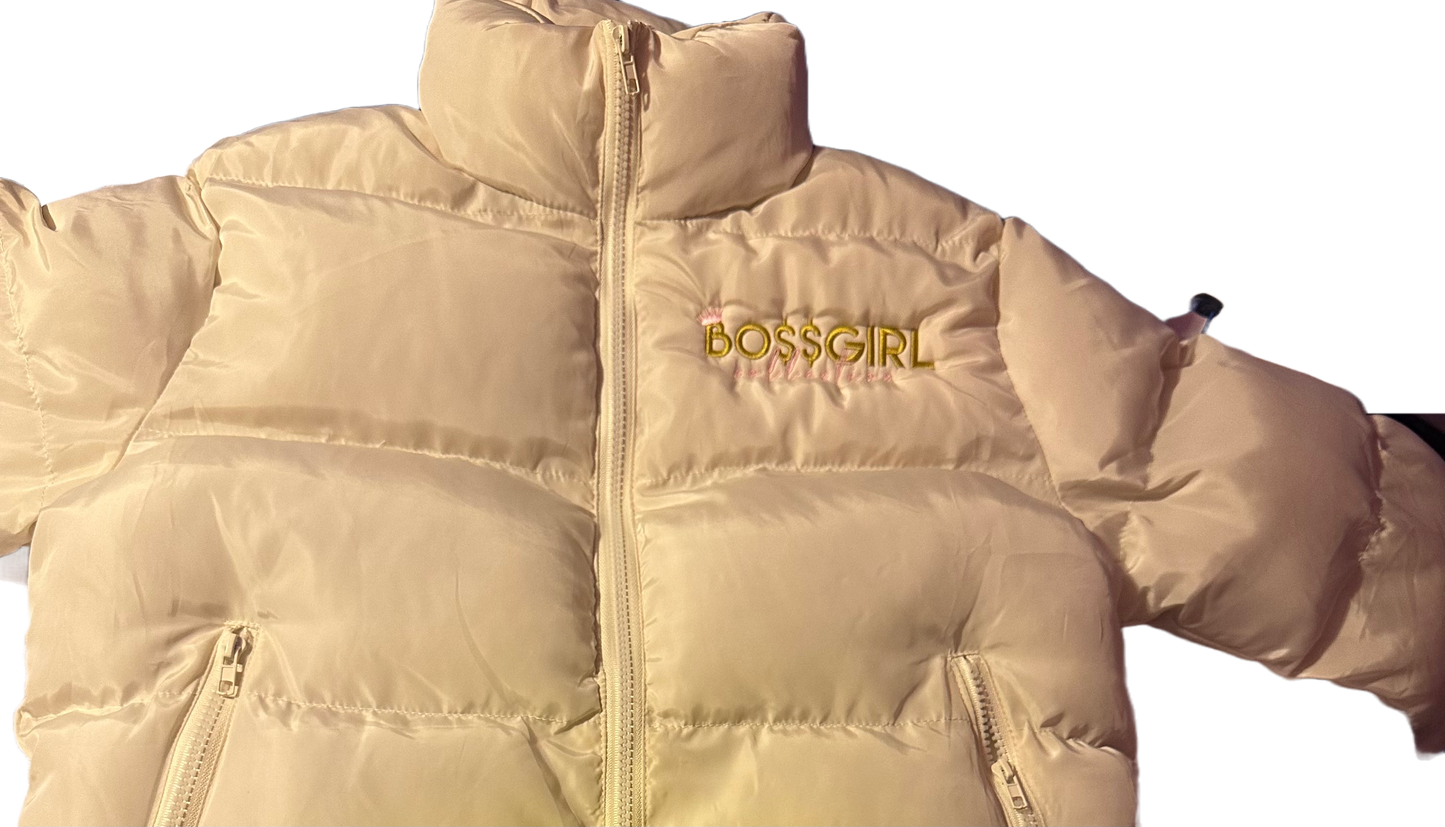 White Boss Girl Puffer Jacket