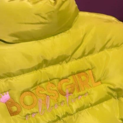 Lime Green Boss Girl Puffer