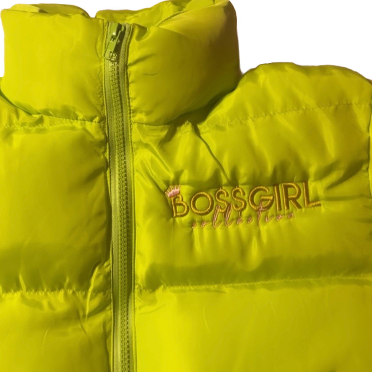 Lime Green Boss Girl Puffer