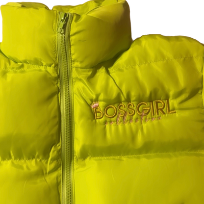 Lime Green Boss Girl Puffer