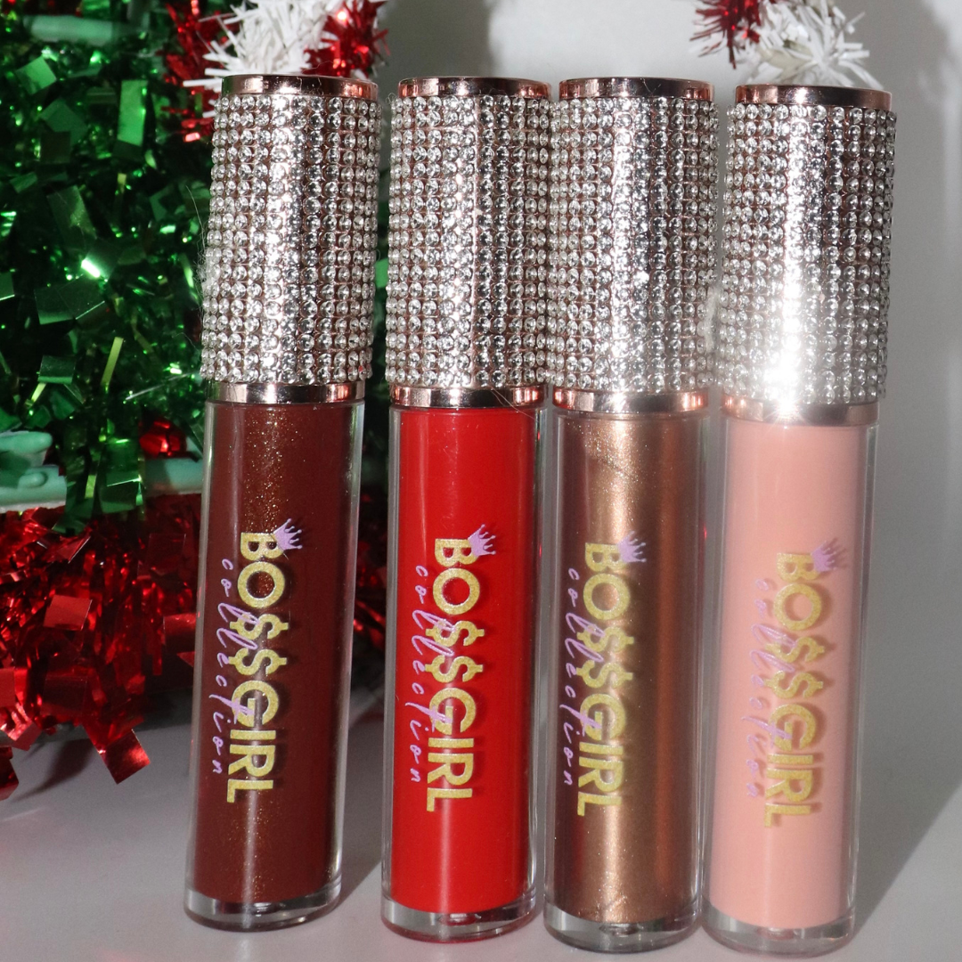 four bling cap glosses 