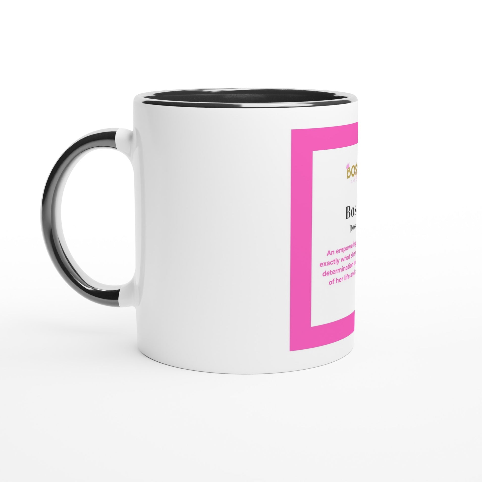 Right Side View Boss Girl Mug with Boss Girl Definition