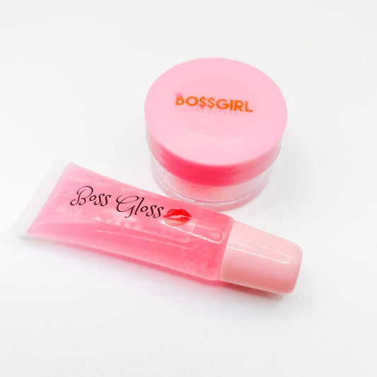 lip gloss and scrub